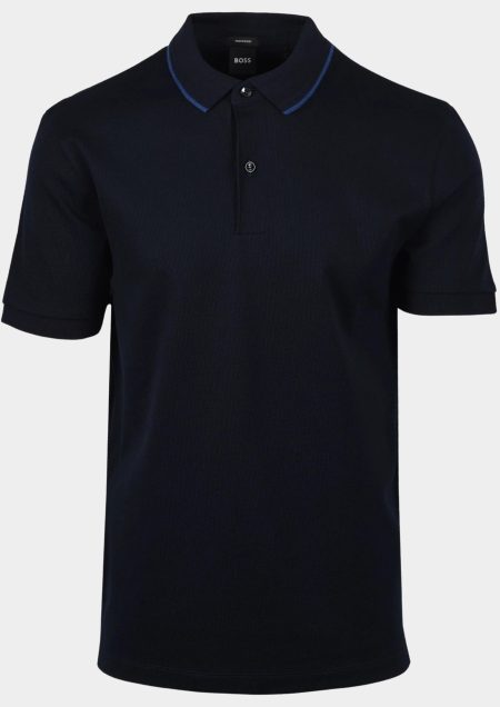 BOSS Black Polo korte mouw Blauw H-Prout 59 10266434 01 50527650/405