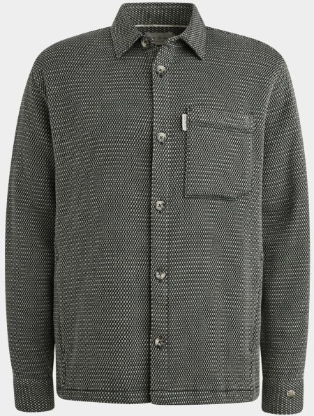 Cast Iron Casual hemd lange mouw Blauw LONG SLEEVE SHIRT Mouline dot CSI2508206/5442