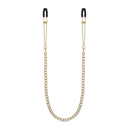 Gouden Tepelklemmen met Ketting