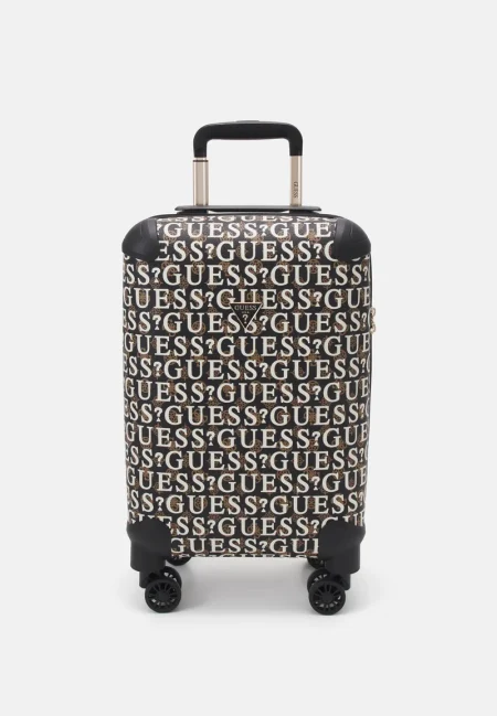 Guess Stark Travel Trolley Dames Zwart/Bruin - Maat One Size - Kleur: WitZwartBruin | Soccerfanshop