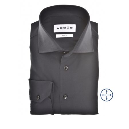 Ledub Business hemd lange mouw Zwart LE24204 MFN 5 0142758/290-000-000
