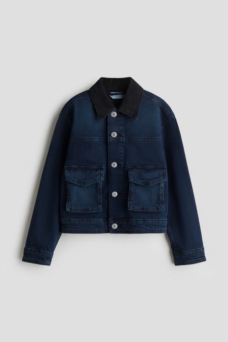 H & M - Jack van katoenen denim - Blauw