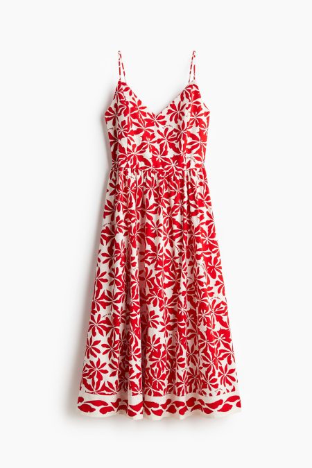 H & M - Strappy jurk - Rood