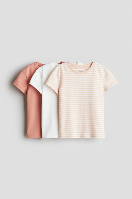 H & M - Set van 3 katoenen tops - Oranje