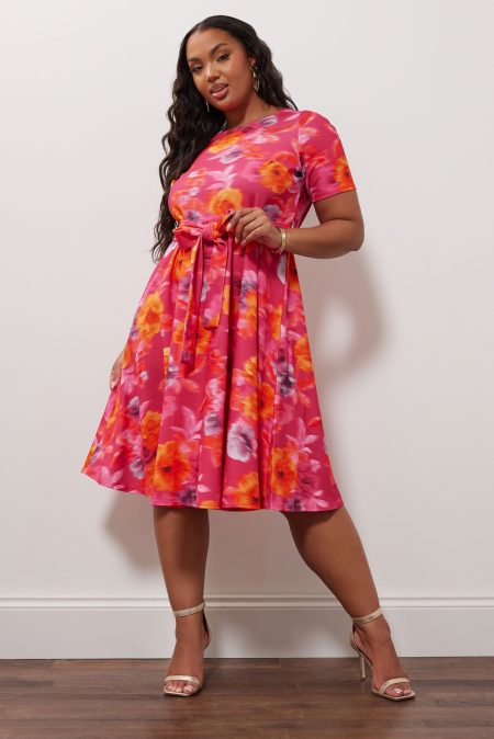 Yours London Skaterjurk Met Bloemmotief