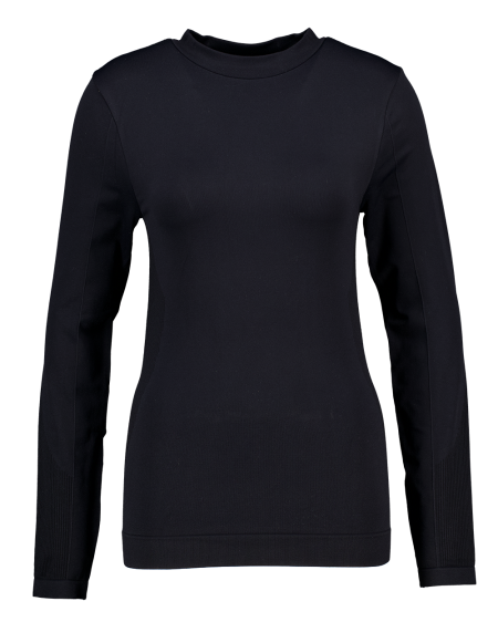 Naadloos Thermo Sportshirt - Zwart