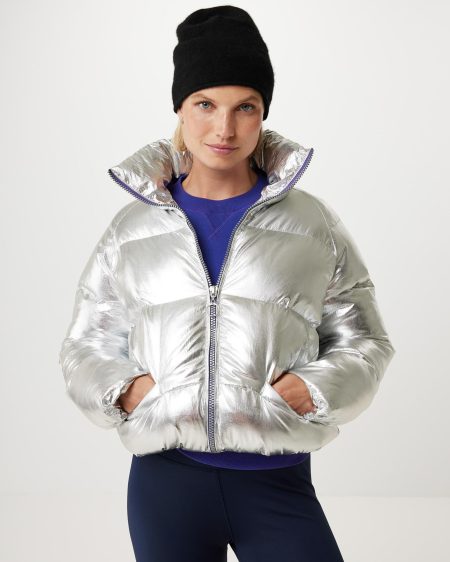 Nylon padded jacket Silver