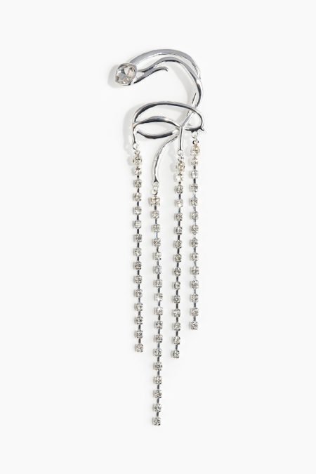 H & M - Earcuff met strashangers - Zilver