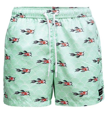 Bjorn Borg Björn Borg Heren Swimshort Sylvester – Koi Wave Mint Maat Xl Male