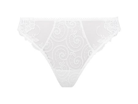 Lise Charmel Lingerie Crystal Poesie String Tanga wit ACH0034