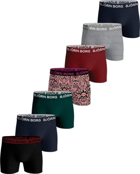 Bjorn Borg Jongens Boxershort 7p Cotton Stretch Maat 170 Male