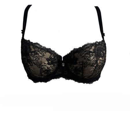 AMBRA Lingerie BH's DARK/DEEP NUDE Balconnet BH zwart/bruin 0952