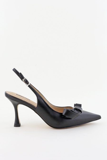 Lola Cruz pumps 195Z13BK met strik zwart