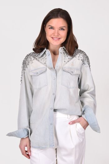 Golden Goose blouse GWP00589.P000627.50100 blauw