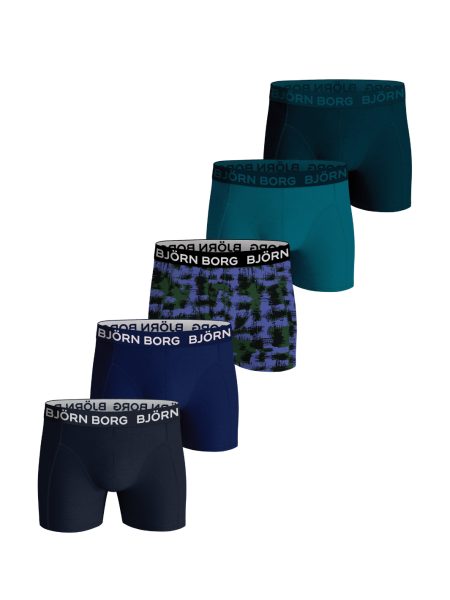 Bjorn Borg Jongens Boxershort 5p Cotton Stretch Maat 158-164 Male
