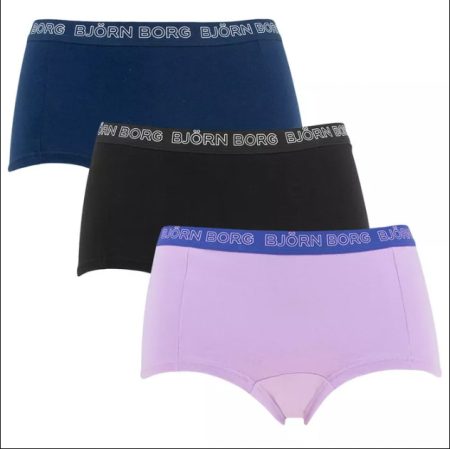Bjorn Borg Dames Minishort 3p Cotton Stretch Maat 34 Female