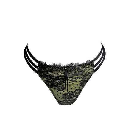 AMBRA Lingerie Brigitte Tanga donker groen 1255