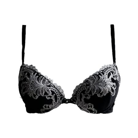 AMBRA Lingerie BH's Platinum Royale Oil-push BH zwart/zilver 0636