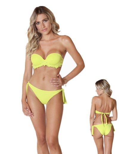 Badmode Emerara by DD' E (vlinder) bikini slip geelgroen