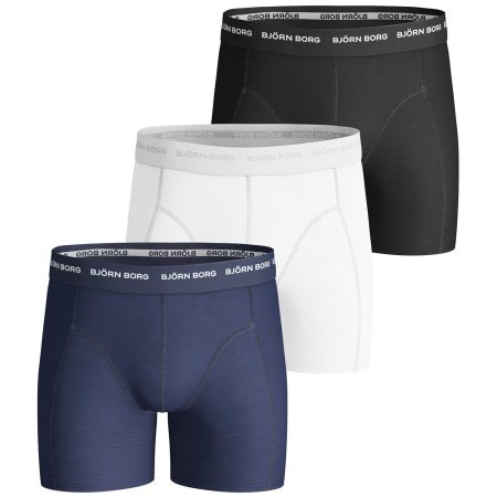 Bjorn Borg Jongens Boxershort 3p Running Solids Maat 146-152 Male