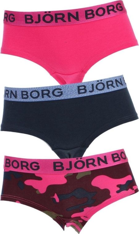 Bjorn Borg Meisjes Hipster 3p Camo Maat 170-176 Female