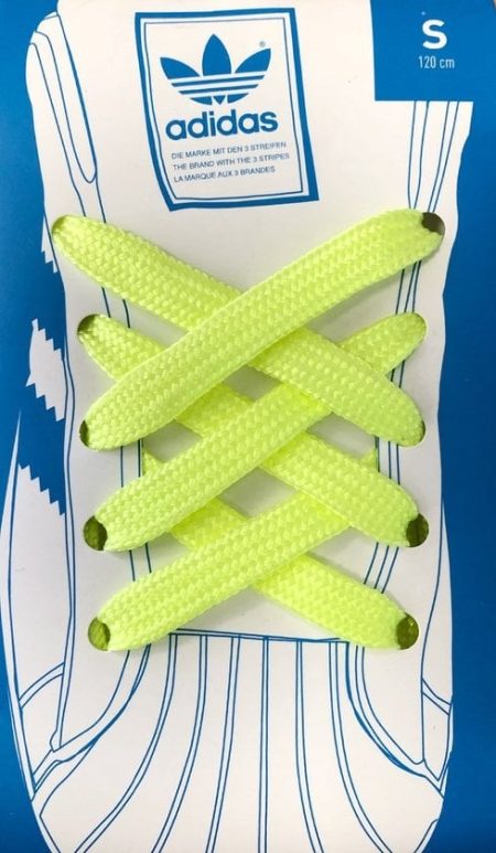 Adidas Adidas Schoenveters Fluor Geel– 120 Cm – Platte Veters Voor Sneakers Maat 120 Cm
