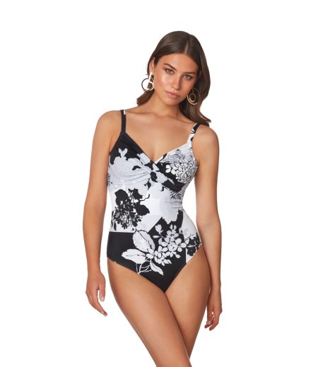 Bad & Beach Roidal Badpak Ondin Wit/Grijs/Zwart