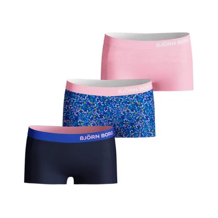 Bjorn Borg Björn Borg Meisjes Minishorts 3-pack – Tiny Flower – Roze