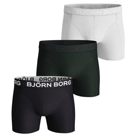 Bjorn Borg Heren Boxershort 3p Solids Maat S Male