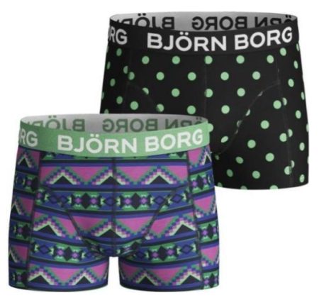 Bjorn Borg Jongens Boxershort 2p La Abstract&Dot Maat 110-116 Male