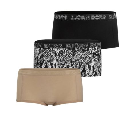 Bjorn Borg Dames Minishort 3p Cotton Stretch Maat 36 Female