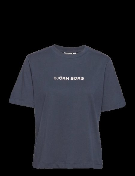 Bjorn Borg Björn Borg Dames Regular Tee Fanno Sport T-shirt – Night Sky Maat 38 Female