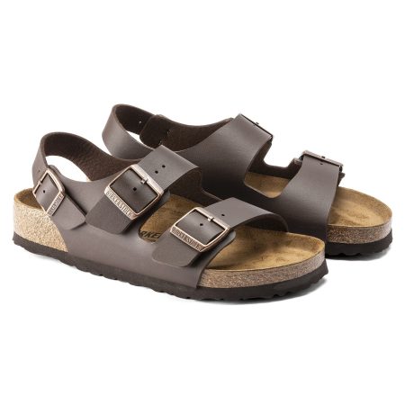 Birkenstock Birkenstock Milano Slippers Dark Brown– Birko-flor – Normale Pasvorm Maat 43 Male