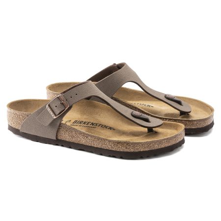 Birkenstock Birkenstock Gizeh Slippers Mocha– Birkibuc – Normale Pasvorm Maat 37 Female