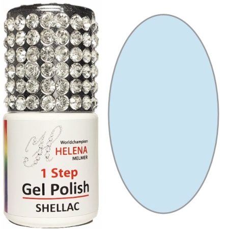 1 STEP GELPOLISH Kleur 47-Lichtblauw met Zomerse Frisse Finish