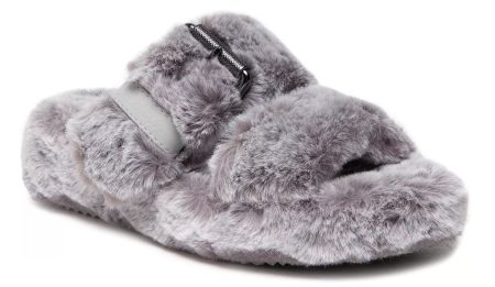 Skechers Cozy Wedge Fluffy Damespantoffel Maat 36 Female