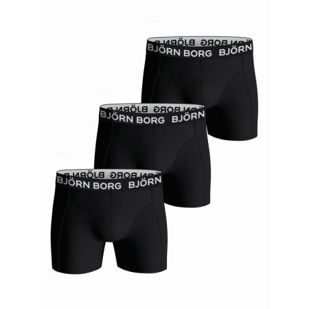 Bjorn Borg Björn Borg Heren Boxershort 3-pack – Zwart – Cotton Stretch Maat L Male