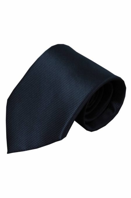 Blauwe zijden stropdas Elmo 01