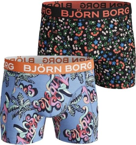 Bjorn Borg Heren Boxershort 2p Happy Maat S Male