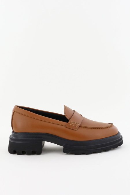 Hogan loafers H674 met splitzool cognac