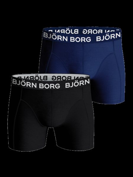 Bjorn Borg Björn Borg Heren Boxershorts 2-pack – Core – Zwart En Donkerblauw Maat Xs Male