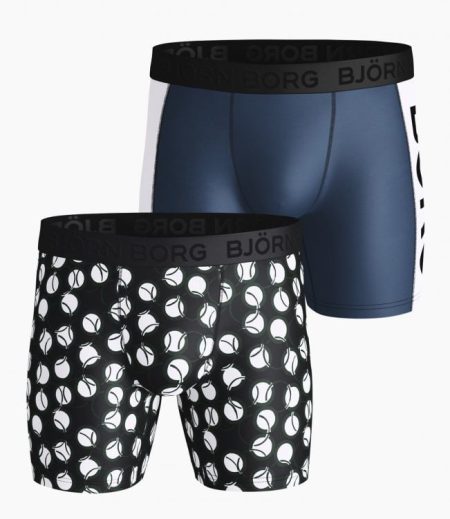 Bjorn Borg Heren Sport Boxer 2p Tennis Maat S Male