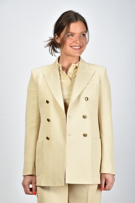 Ami Paris blazer Croisee FBV202.WV0004 crème