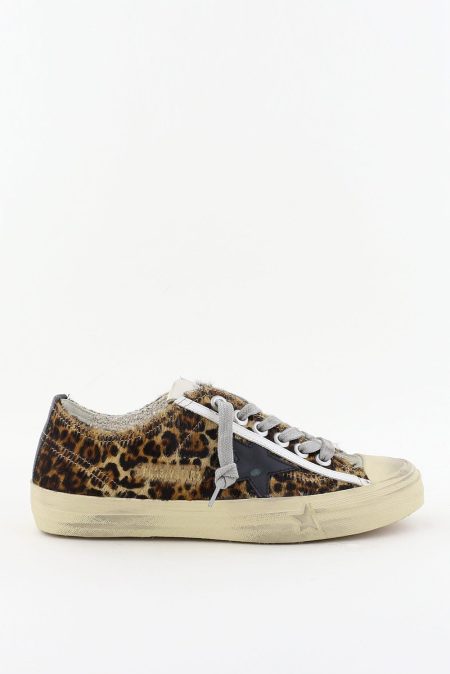 Golden Goose sneakers V-Star 2 met dierenprint GWF00129.F005030.81629 bruin