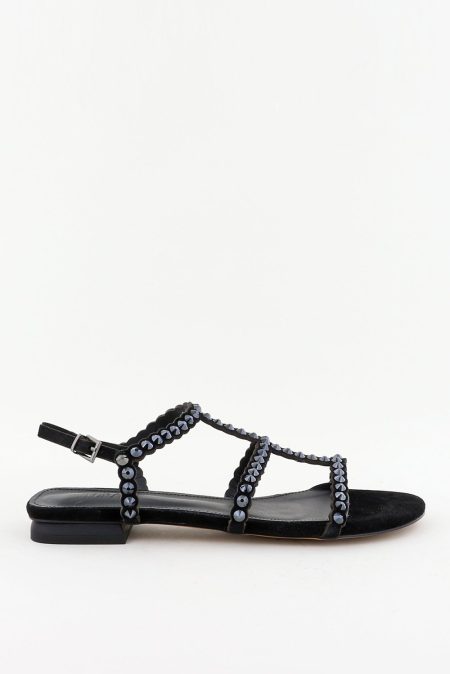 Toral sandalen OPAL ante met studs zwart