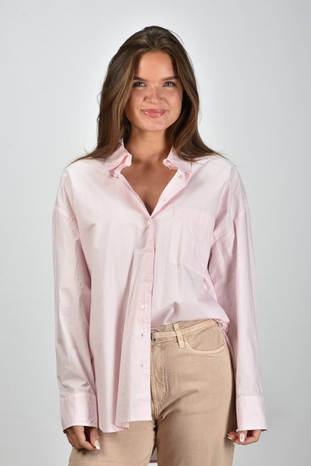 Xirena blouse Sydney met knoopsluiting roze