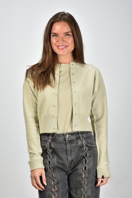 Extreme Cashmere cropped vest Blouson desert