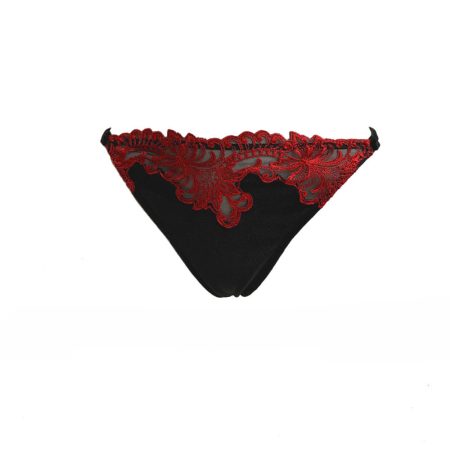 AMBRA Lingerie Slips Platinum Royale Tanga zwart/rood 1635