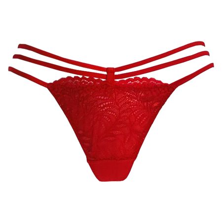 Parah lingerie dames zijden string rood H4019