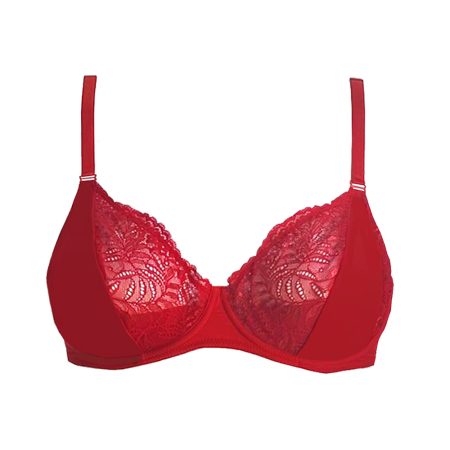 Parah lingerie BH&apos;s Balconette BH rood H4014